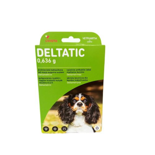 Deltatic 35 cm gyógyszeres nyakörv nagyon kistestű kutyák részére A.U.V.