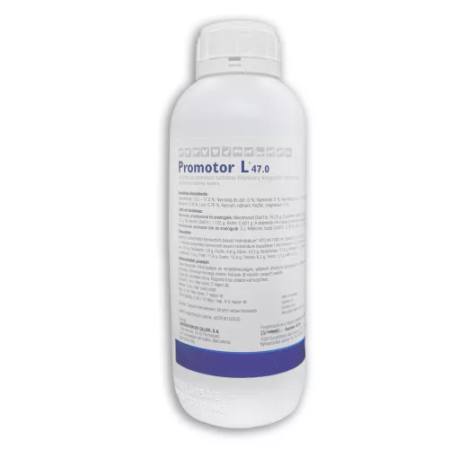 PROMOTOR-L 47.0 Vitamin és aminosav tartalmú folyékony kiegészítő takarmány 1000 ML