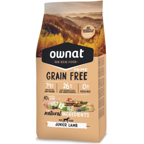 Ownat Prime Dog Grain Free Junior Lamb 3kg