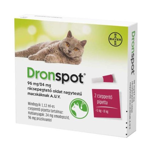 DRONSPOT 96 mg/24 mg rácsepegtető oldat nagytestű 