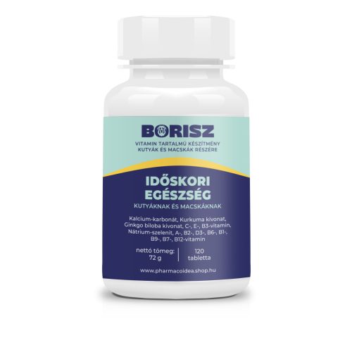 BORISZ VITAMIN - IDŐSKORI EGÉSZSÉGÉRT KUTYÁKNAK ÉS MACSKÁKNAK 120DB